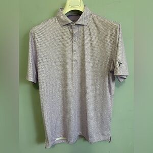 JOHNNIE-O MEN’S SHORT SLEEVE GOLF POLO MEDIUM PRE-OWNED LOGO
